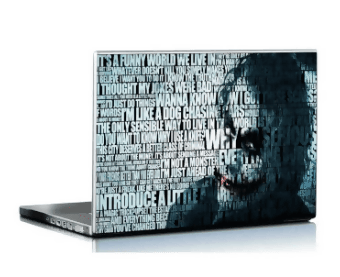Joker, Quote, Laptop Skin Vinyl Sticker Decal, 12 13 13.3 14 15 15.4 15.6 Inch Laptop Skin Sticker Cover Art Decal Protector Fits All Laptops - ValueBox