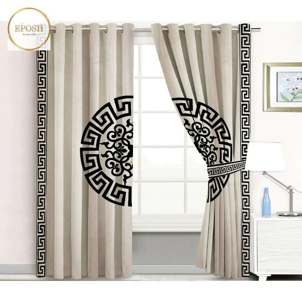 Luxury Velvet Splendid Curtains Blackout - Pack of 2 curtain - ValueBox