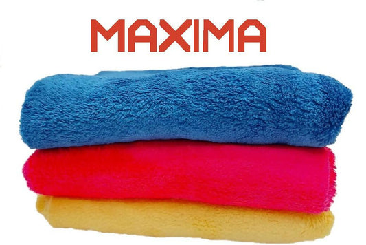 MAXIMA Ultra Soft Coral Fleece Microfiber 40CM X 60CM - PACK OF 3 TOP QUALITY