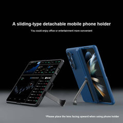Samsung Galaxy Z Fold5 5G Nillkin Super Frosted Shield Fold Bracket version With Pen Holder Matte cover case - Black