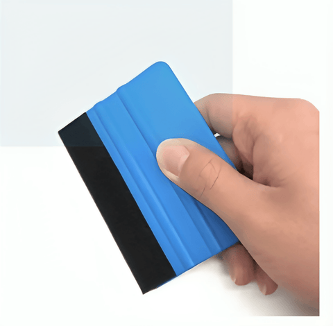 1Pc Auto Film Squeegee Blue Plastic Soft Felt Vinyl Scraper Window Wrapping Squeegee Install Applicator Tools - ValueBox