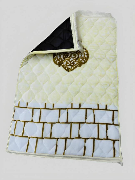 Premium Quality Vanila color Velvet with Foam Jaye Namaz ( Jae Namaz ) - ValueBox