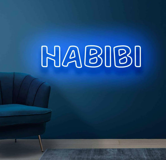 Habibi Neon Sign