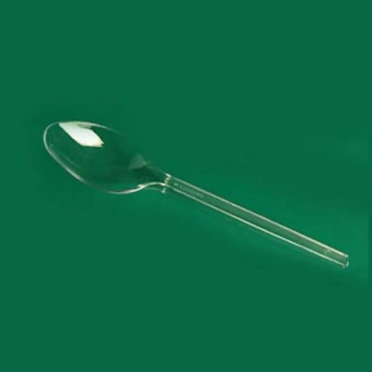Pack Of 100 - Clear Plastic Cutlery Disposable Spoons - ValueBox