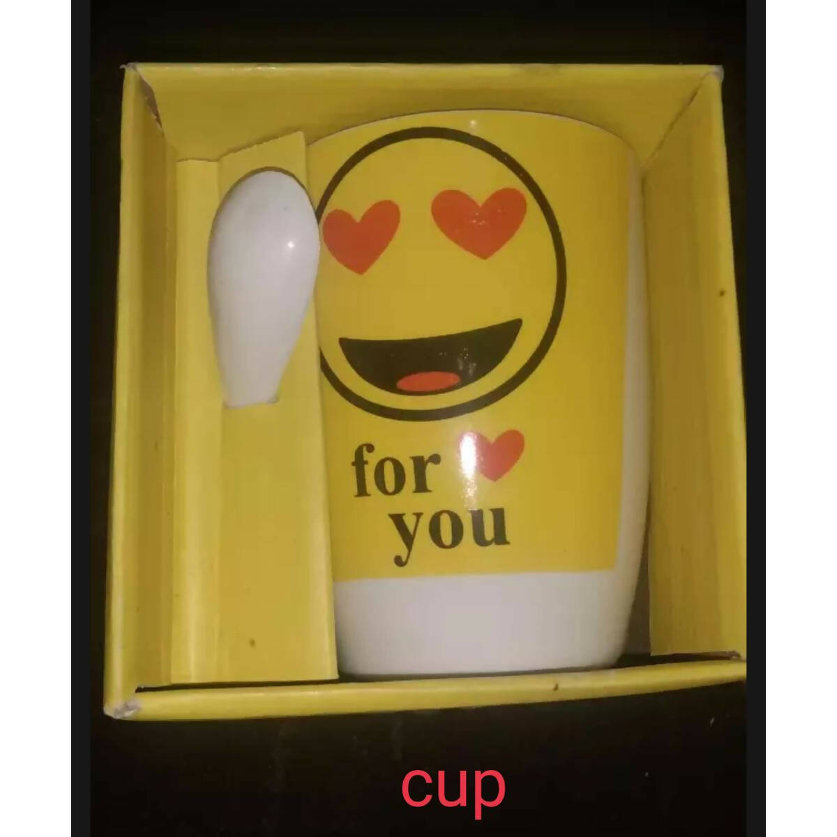 Yellwo smile cup