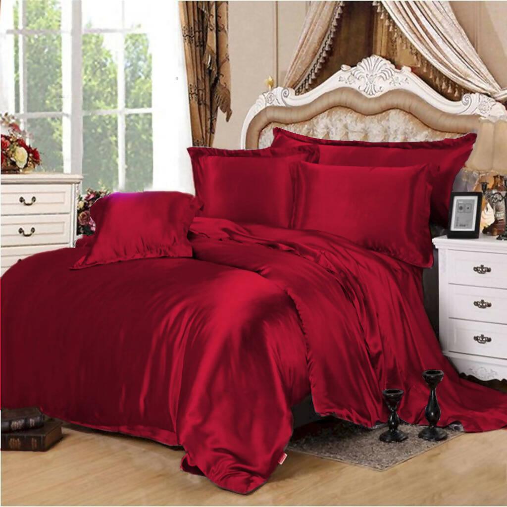 4 PCS Silk Duvet Cover Set - ValueBox