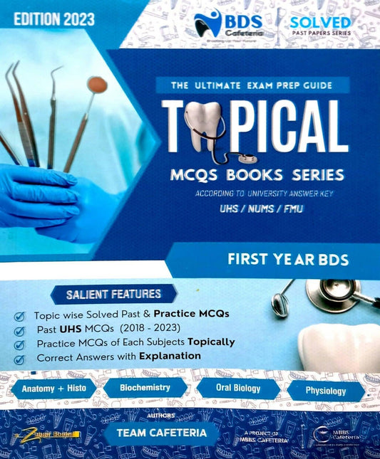 Key To UHS DPT Solved SEQ MCQs Past Papers For DPT 1st Year Updated till Supply 2023 Muhammad Rafay Ur Rehman Salient Features Topic Wise Solved Past & Practice MCQs Past UHS MCQs Of Each Subjects Topically NEW BOOKS N BOOKS