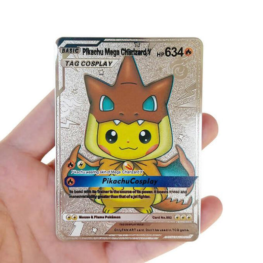 10 Pcs Pokemon Silver Foil Cards Pack Anime Cartoon Pokemon English Version Tcg Card - ValueBox