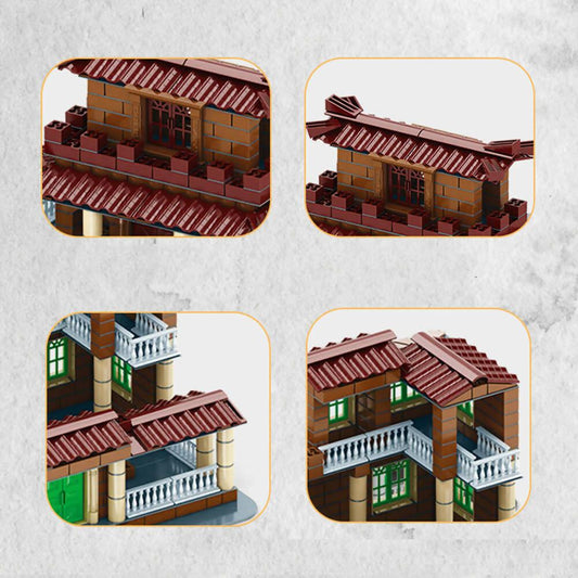 431Pcs DIY Mini Architect Traditional Building Set - ValueBox