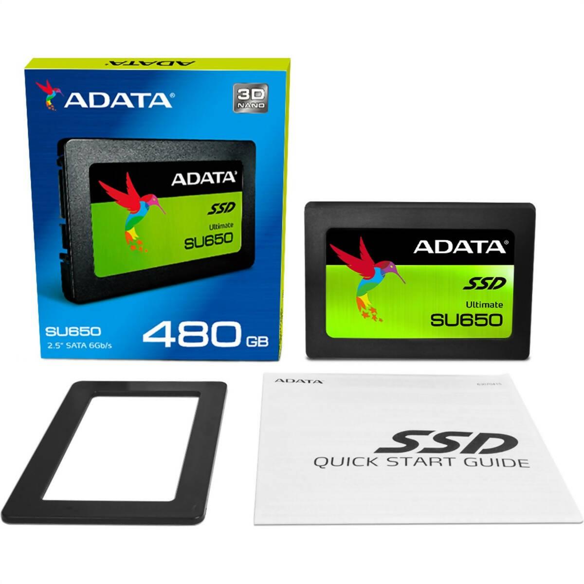 ADATA SU650 480GB 3D-NAND 2.5? SATA III Internal SSD - ValueBox