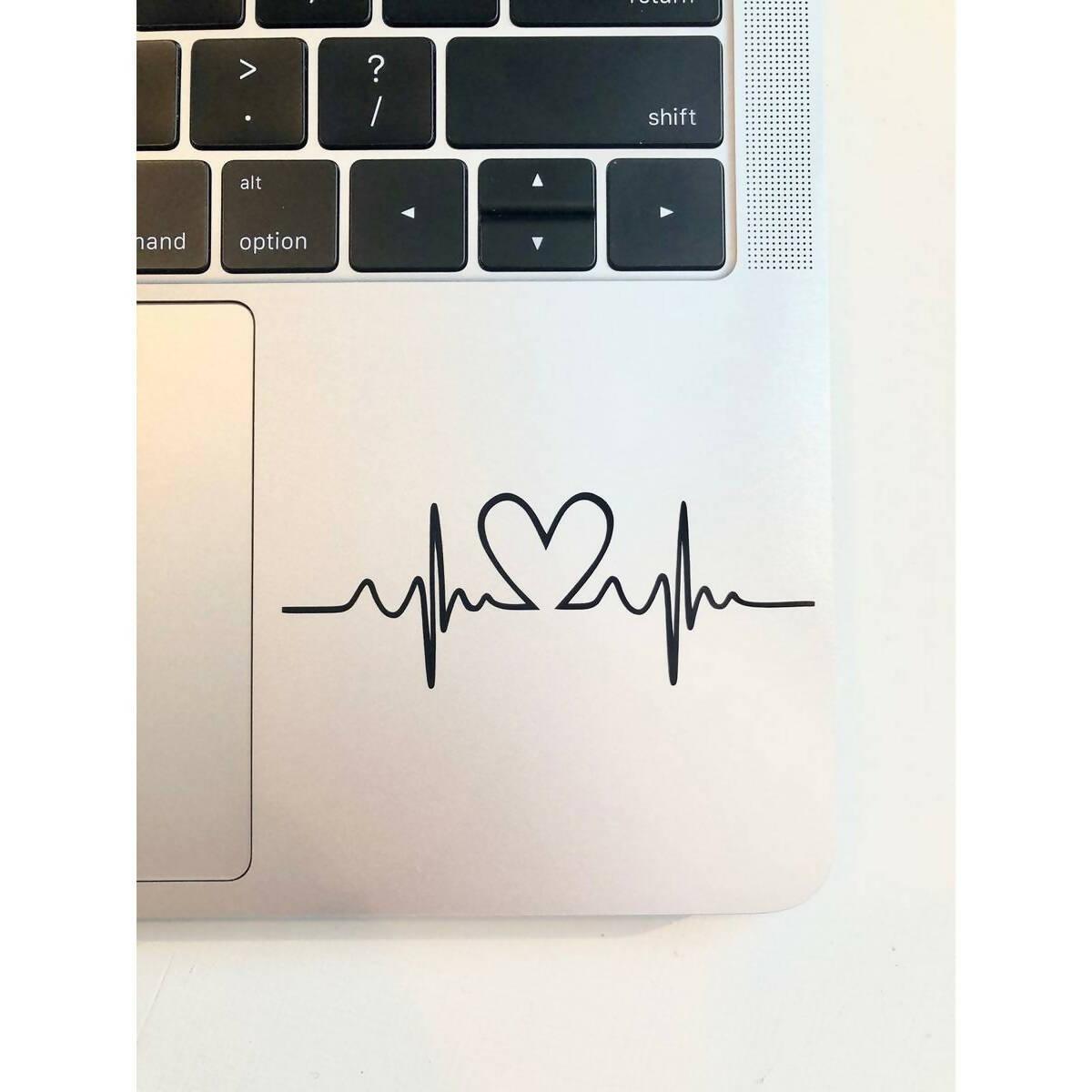 HeartBeat Laptop Sticker Decal New Design, Car Stickers, Wall Stickers High Quality Vinyl Stickers by Sticker Studio - ValueBox