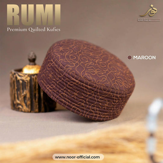 100% Premium Quality Fleece Fabric Prayer Cap Rumi Koofi Namaz Topi Namaz Cap For Men Namaz Hat - Topi - ValueBox
