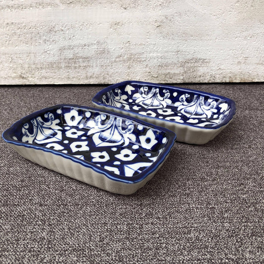 Blue Celico Small Serving Dish - Set of 2 - ValueBox