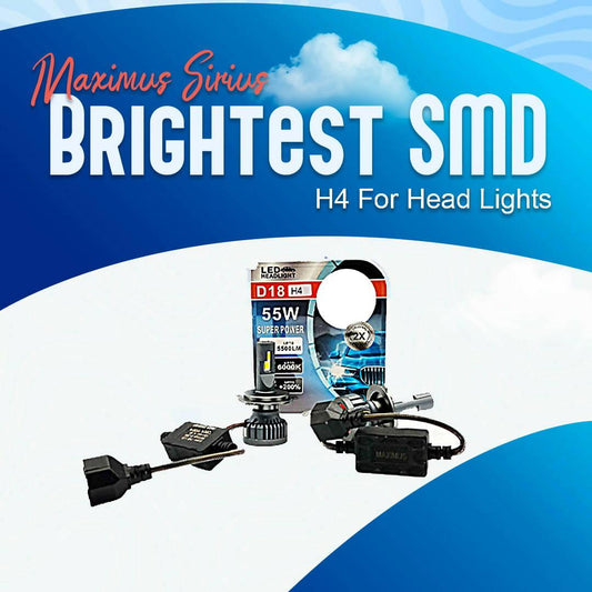 Maximus Sirius Brightest SMD - H4 Head lamp Replacement LED 55w