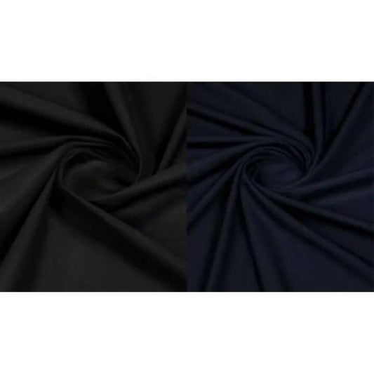 Pack Of 2 Suits (Jet Black, Navy Blue) Of Washing Wear Unstitched Fabric For Men (shalwar kameez)