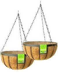 Pack of 2 Hanging Basket metal frame size 12 For Garden (Outdoor) Decor - ValueBox