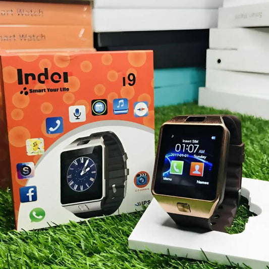 Indoi i9 Smart watch 44mm with strap 100% genuine SlM Ejected watch bluetooth 4.0 calls , music , listening , fitness , heartbeat , fitness tracking system For Phone & Android