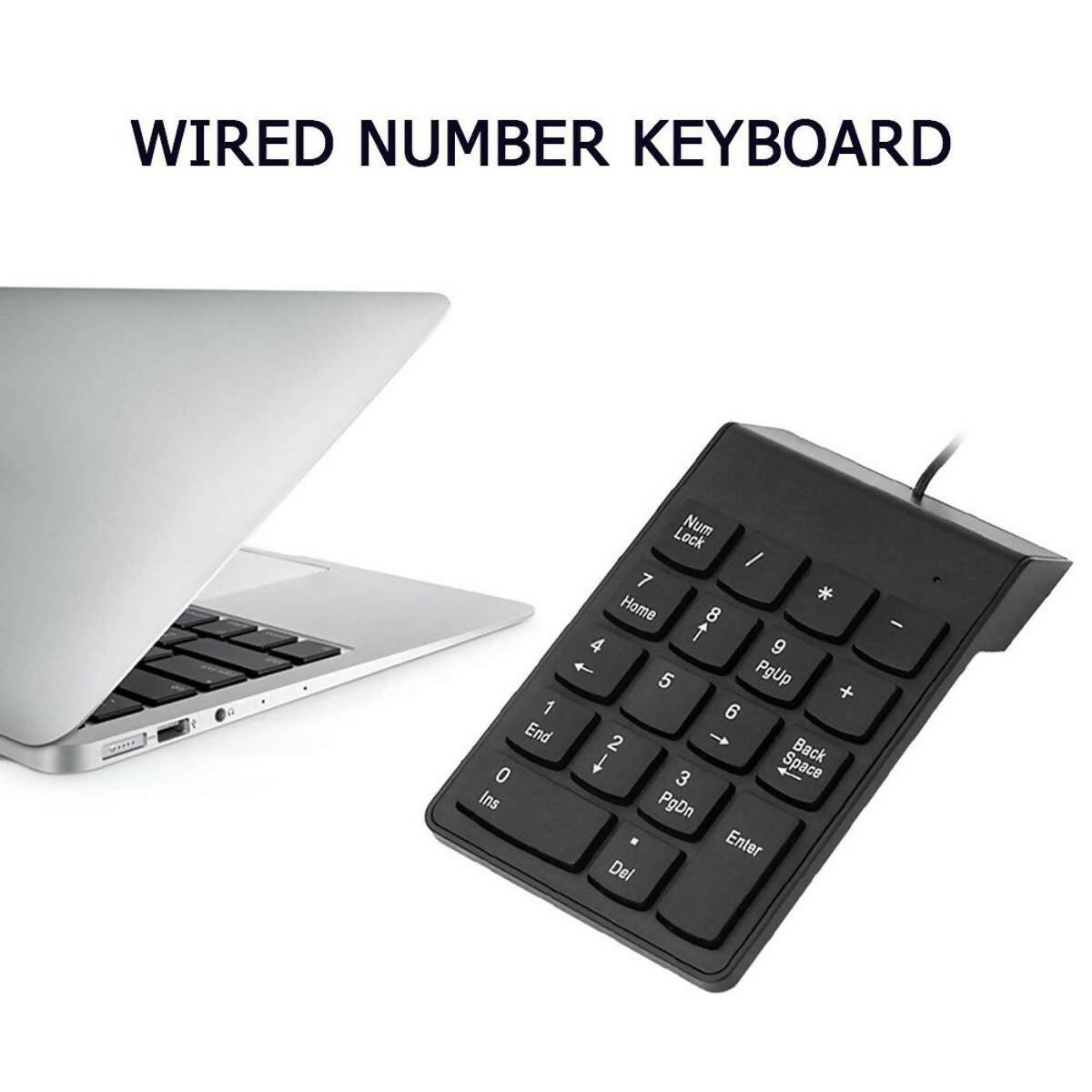 USB Mini Num Pad, Numeric Number Keypad, Keyboard for Laptop, Notebook, PC Computer - ValueBox