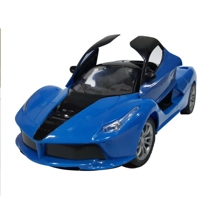 Remote Control La-Ferrari Door Open Car Toy For Kid - 4 channel 1:22 Scale - Blue
