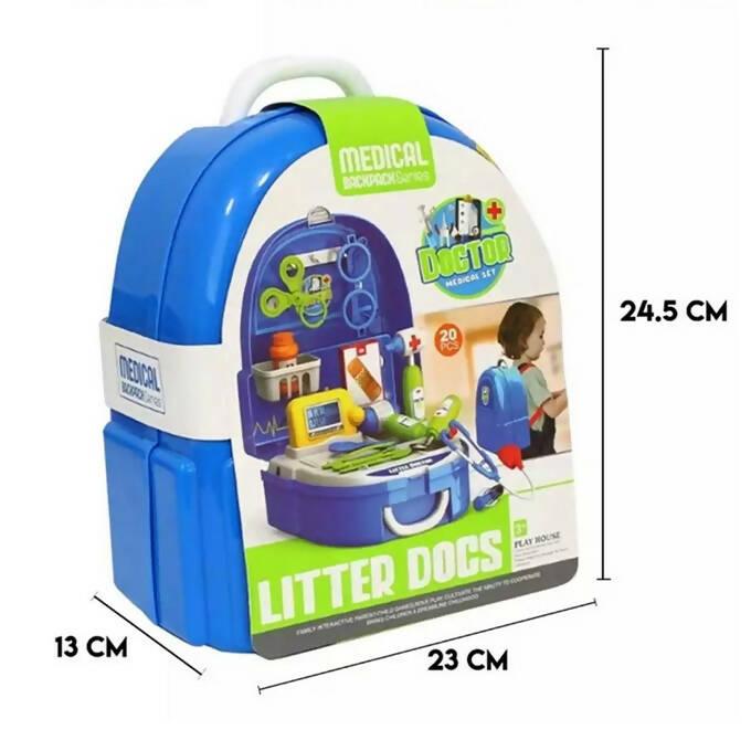 Little Doctor Medical Backpack for Kids - 20 Pieces Set - Medical Play House - ValueBox