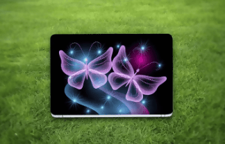 3d Butterfly Lites Laptop Skin Vinyl Sticker Decal, 12 13 13.3 14 15 15.4 15.6 Inch Laptop Skin Sticker Cover Art Decal Protector Fits All Laptops - ValueBox