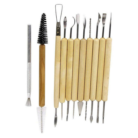 11 pcs Pottery Clay Sculpture Carving Tool Set - ValueBox