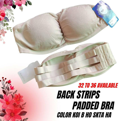 Back Strips Tube Bra - ValueBox