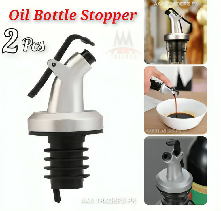 Oil Bottle Stopper Seasoning Bottle Nozzle Sealed Leak-proof Bottle Stopper Sauce Oil Dispenser Kitchen Tool
