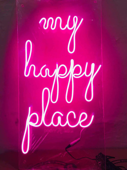 My Happy Place Neon Sign - ValueBox