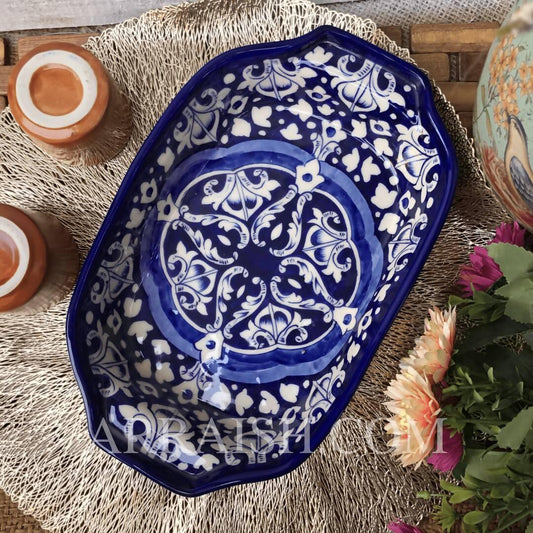 Blue Celico Rectangular Serving Dish