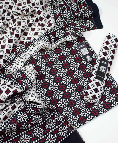 Traditional Cotton Sindhi Ajrak Unstitched Fabric 3 PC - ValueBox