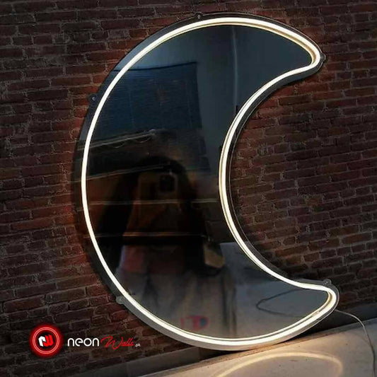 Moon Selfie Neon Mirror - Neon Light - ValueBox