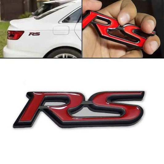 Universal RS Metal Logo 3D Look 1 Pc