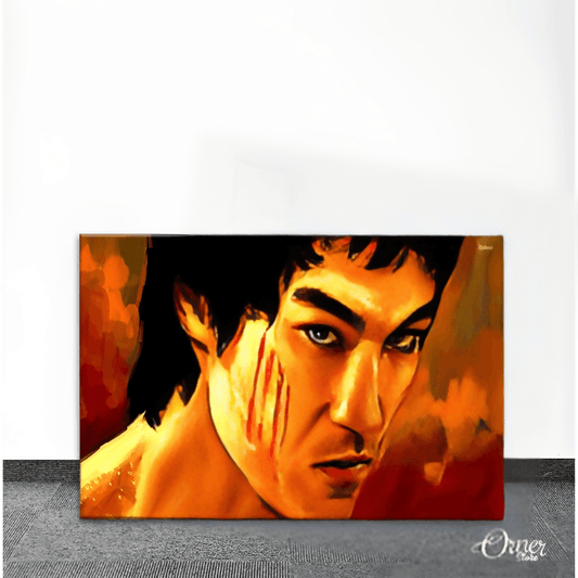 Bruce Lee Fearless Face | Celebrities Poster Wall Art - ValueBox