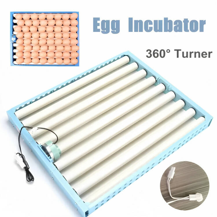 70-80 Eggs Automatic Poultry Hatch Chicken Quail Duck Incubator Turner Rolling Tray