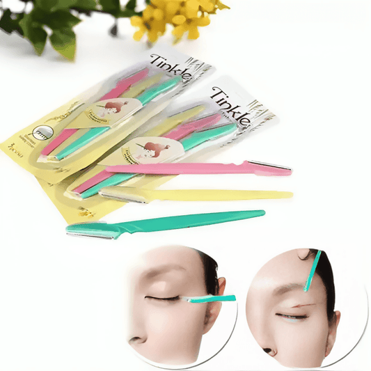 3Pcs/set Portable Eyebrow Trimmer Hair Remover Set Women Face Razor Eyebrow Trimmers Blades Shaver For Makeup Cosmetic Kitwo