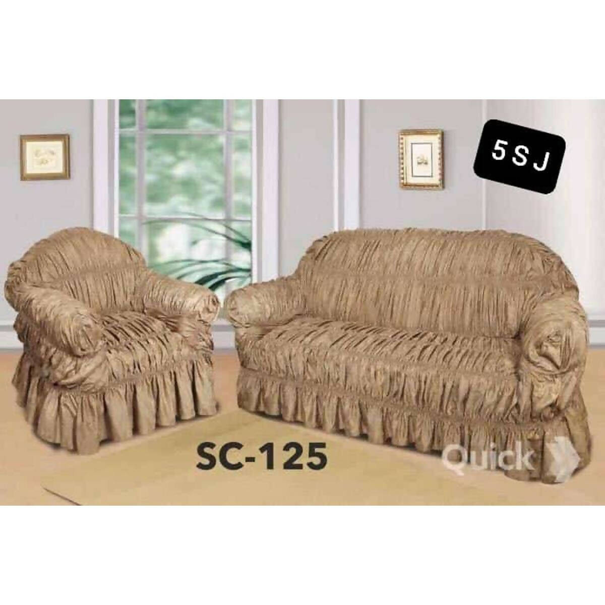 Sofa Cover Cotton 5 Seater Jursi