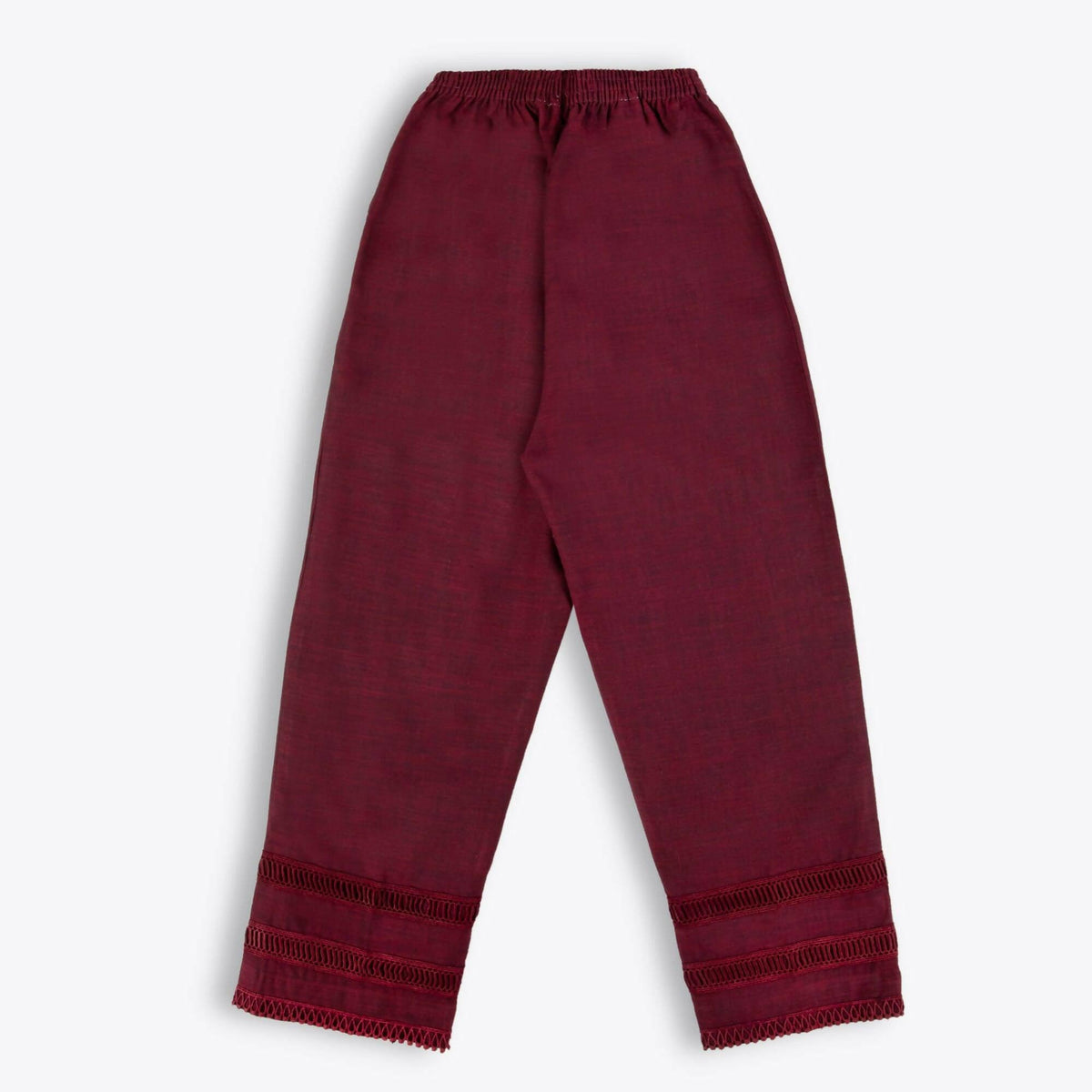 Thick Maroon Cotton Trousers - ValueBox