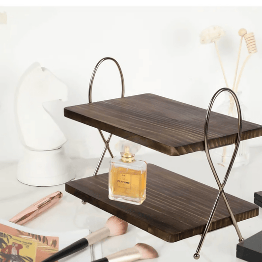 2-Tiered Stand, Cosmetics Organizer for Bathroom Bedroom and Kitchen Multi Functional Storage - ValueBox
