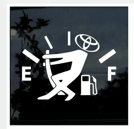 Toyota Funny Gas Gauge Window Decal Sticker Funny bumper stickers, Toyota, Car sticker design Accessories Sticker Auto Accessories car Accessories - ValueBox