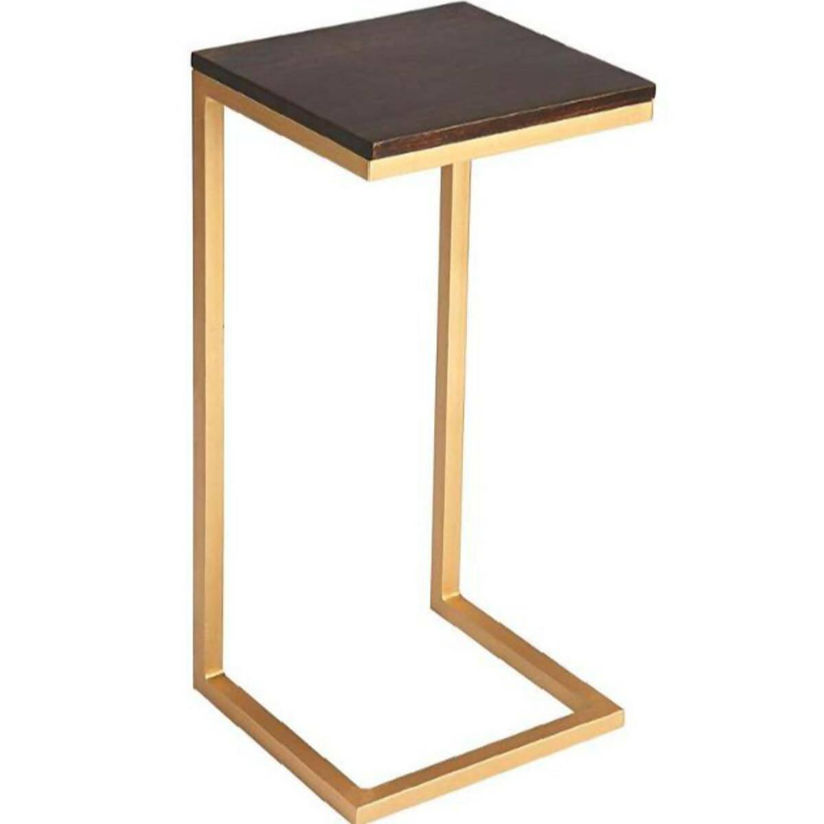 Decore To Adore Customize One Piece 11″W Antique Metal and Wood Accent Table - ValueBox