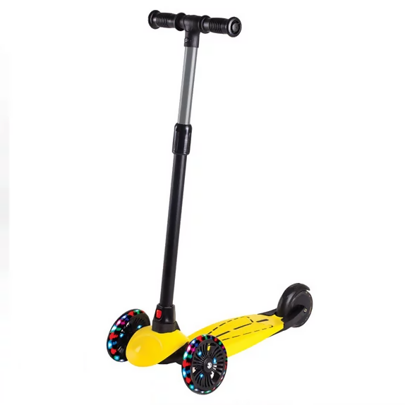 3 Wheels Dragon Scooter with Lights – Yellow