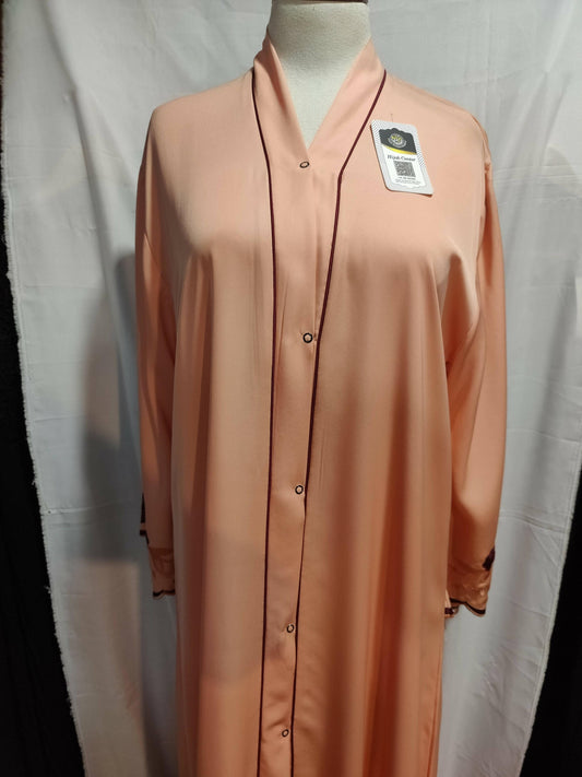 Button Down Embroidered Luxury abaya - ValueBox