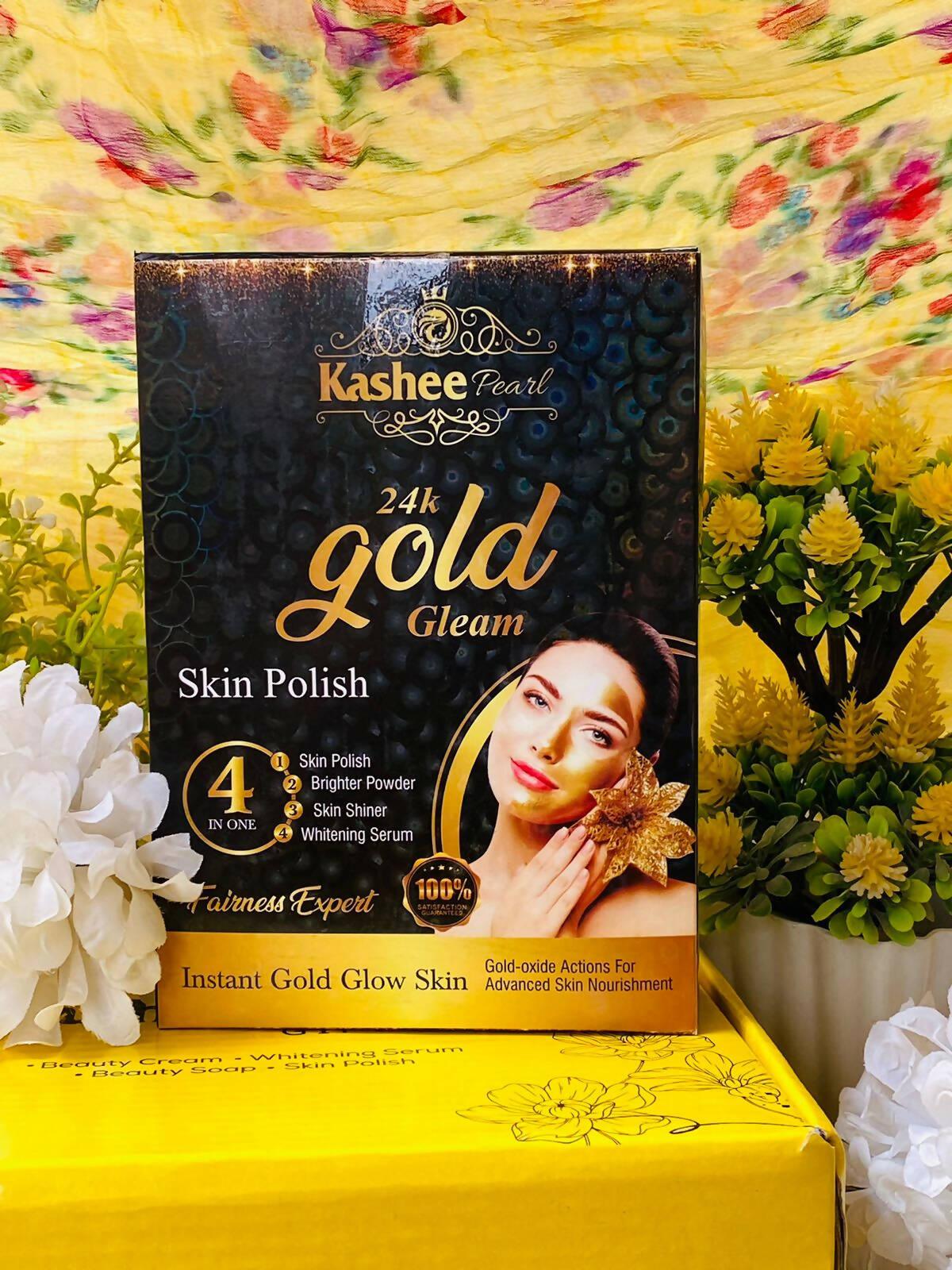 Kashee Pearl 24k Gold skin Polish 4in1 - ValueBox