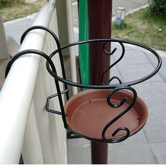 Decorative Wrought Iron Plant Stand, Elegant Wrought Iron Flower Stand without Pot - ValueBox