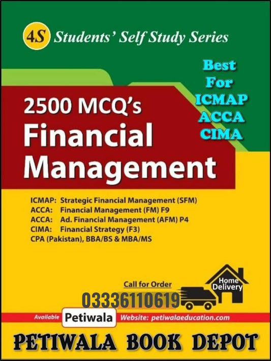 4S Students Self Study Series 2500 MCQs Financial Management Asim Mehboob Siddiqu for ICMAP ACCA ACCA CIMA CPA NEW BOOKS N BOOKS
