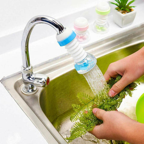 360 Degree Water Saving Tap, Anti Splash Tap, Fan Faucet Sprayer Faucet Nozzle Filter Aerator Diffuser Water-saving Device for Kitchen Bathroom - ValueBox