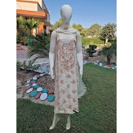 Summer Collection Cotton-New Design-Embroidered Unstitched-3PC Suit For Ladies