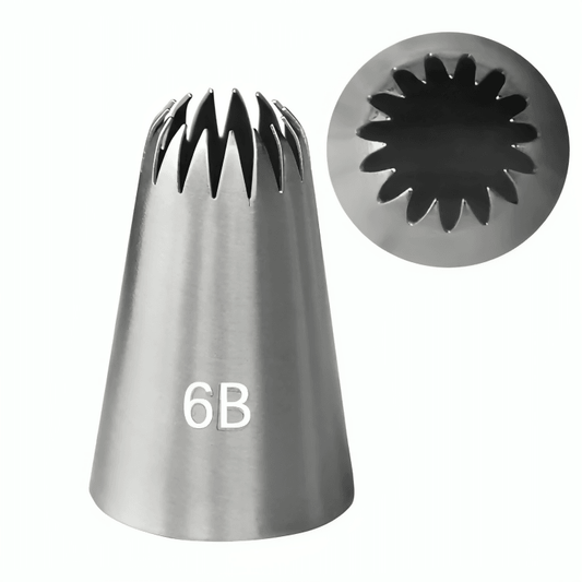 6B Nozzles For Cakes Decorating Russian Pastry Cream Writing Tube Icing Piping Tips Confectionery Baking & Pastry Tools