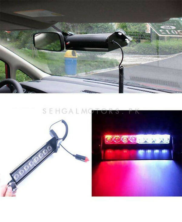 Police Red and Blue Flashers Light For Dashboard With LED